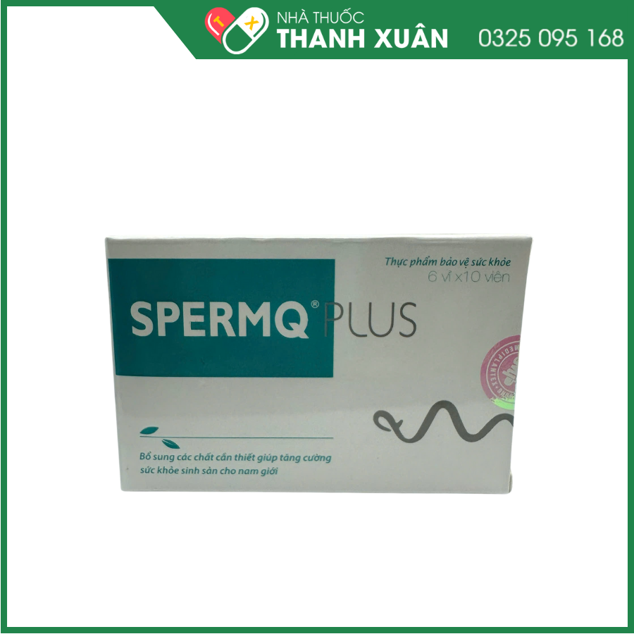 SPERMQ PLUS Giúp tăng số lượng và chất lượng tinh trùng